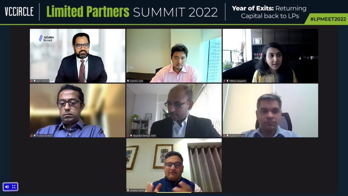 vccircle's tweet photo. "We are seeing exits now and will see a lot more going forward as investors see a bright future for #India going forward", Subeer Monga from @MayfieldIndia shares his insights at #LPMeet2022.
#LPSUMMIT #VCCAwards2022 #alternativeinvestments #limitedpartners #generalpartners https://t.co/zN01sMt267