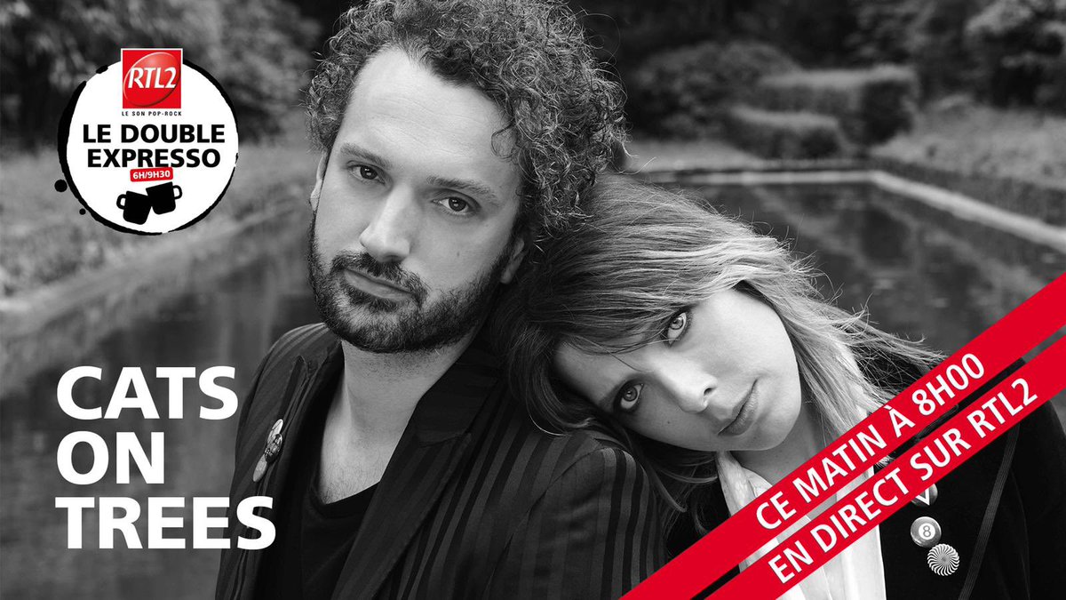 Jurgensen_T's tweet photo. Encore un beau vendredi Pop-Rock @RTL2officiel avec @Catsontrees en live dans #LeDoubleExpressoRTL2 jusqu’à 9h 🎸 https://t.co/aKCyLUAq75