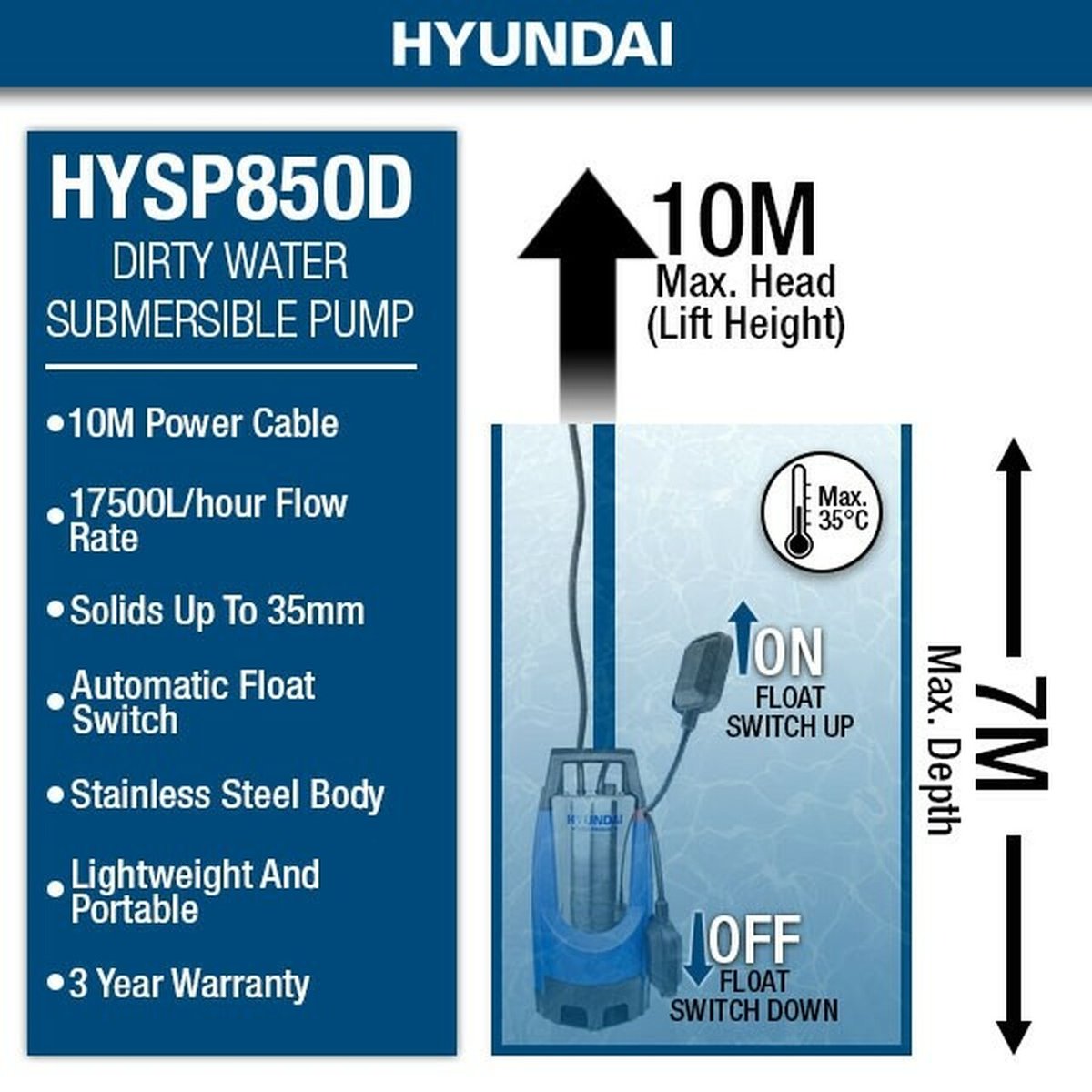 ltd_pressure's tweet photo. ⚠️ If Storm Eunice has caused an excess build-up of water on your property, our Hyundai Stainless Steel Electric Submersible Dirty Water Pump will help get rid of it in a giffy! Order online: https://t.co/POIJZceEMa

#Waterpump #Hyundai #StormDudley #StormEunice  #Stormeustice https://t.co/F3dQMifhsa