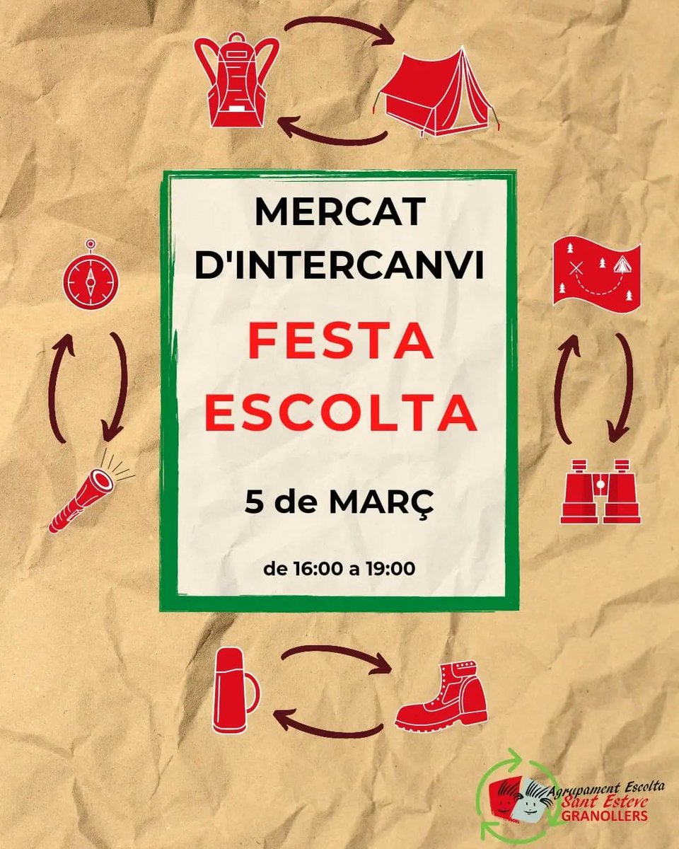 aeigstesteve's tweet photo. Ja ha arribat la FESTA ESCOLTA! 🥳
Us convidem a una jornada oberta a tothom per reflexionar sobre el consum el pròxim 5 de Març, de les 16 a les 19!

Farem un taller de contes, una xerrada i un mercat de l'intercanvi. 

Quines ganes! 🙌 https://t.co/9NHZDbAusN