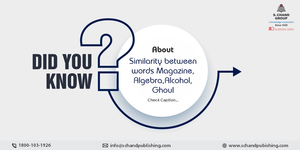 SChandGroup's tweet image. These common words are all rooted in Arabic.

#SChandGroup #DidYouKnow #commonwords #wordsmagazine