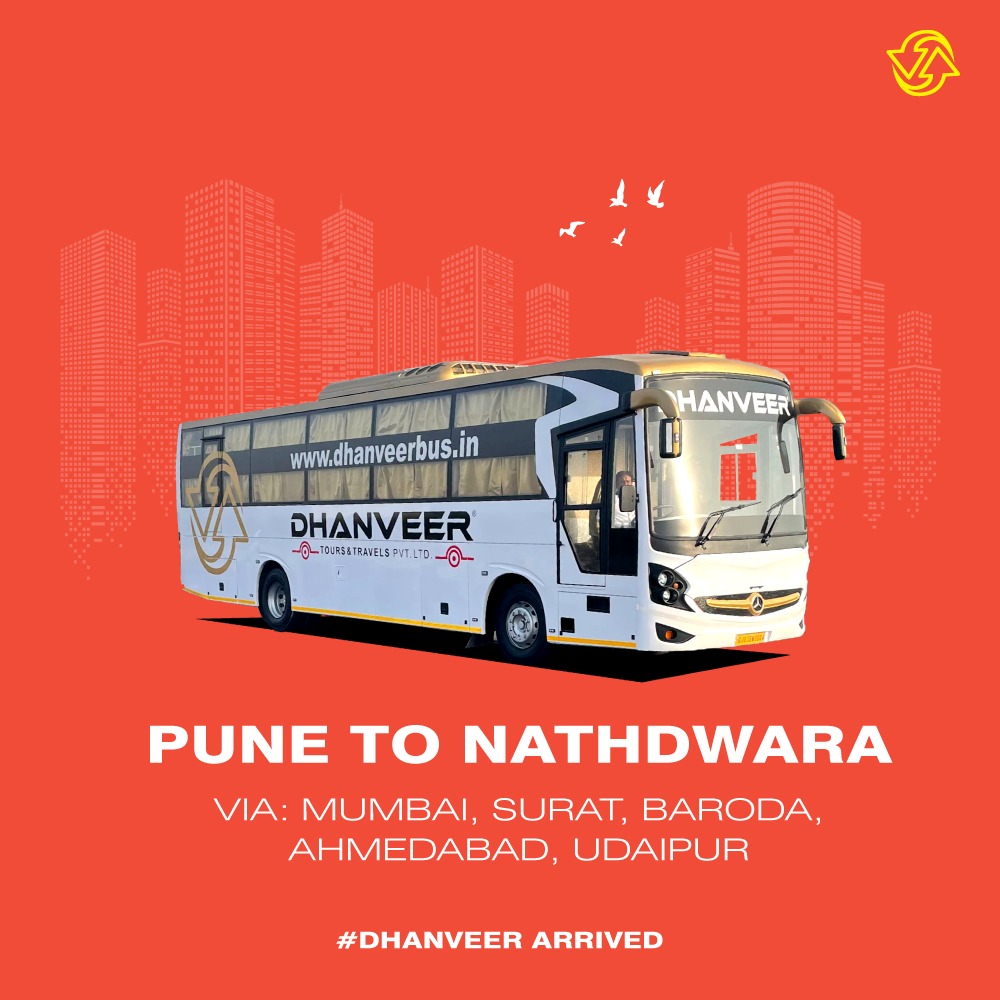 dhanveerbus's tweet photo. Dhanveer bus from Pune will take you to Nathdwara.
Route :- Via Mumbai, Surat, Baroda , Ahmedabad and Udaipur.
Contact us now for more details.
#dhanveer 
#nathdwara #rajsamand #udaipur #krishna #rajasthan #shreenathji #shrinathji #lordkrishna #pushtimarg #vrindavan #india https://t.co/me5sRTRr5S