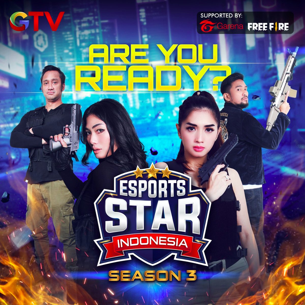 OfficialRCTI's tweet photo. MISI PENCARIAN BINTANG ESPORTS BARU DIMULAI!
92 skill Gamers diuji untuk menentukan siapa sang JUARA berikutnya!

Esports Star Indonesia Season 3 Mulai 25 Februari pkl 19.00 WIB di @officialgtvid

#GTVEsports #ESISeason3 #EsportsStarIndonesiaGTV #GTVHomeOfEsports #FREEFIREID #FF https://t.co/pelataLHlj