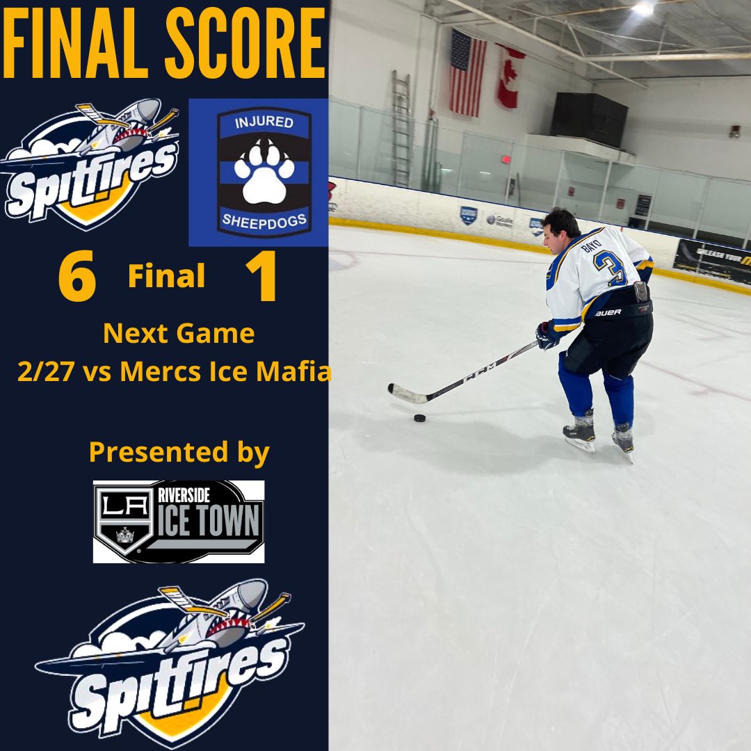 spitfireshc's tweet photo. THAT’S 4 IN A ROW!! YOUR RIVERSIDE SPITFIRES ARE ON 🔥! https://t.co/EdaDSNJVYR