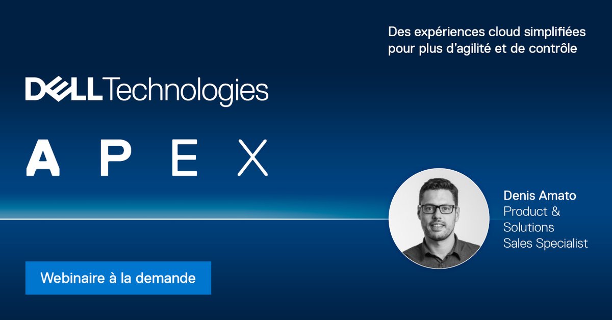 DellTechFrance's tweet photo. En seulement 20 minutes ⏰ @DenisAmato vous explique pourquoi nos offres #DellTechAPEX sont révolutionnaires 👉 https://t.co/8aZOsZttIY https://t.co/jGEETklRit
