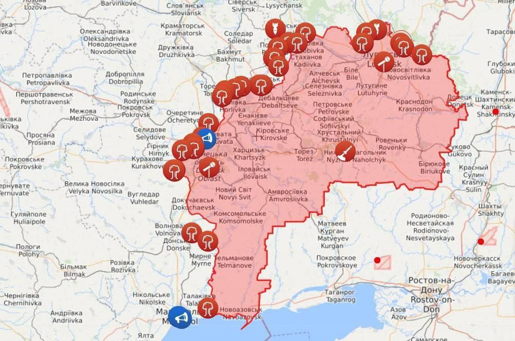 Карта границы украины и россии на сегодняшний. Карта Украины 2015 Донбасса. Донбасс на карте. Линия разграничения на Донбассе.