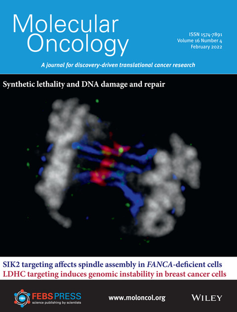MolOncology's tweet photo. 🎁Our February Issue 2⃣ is out!🎁

📔On the cover: SIK2 kinase synthetic lethality is driven by spindle assembly defects in FANCA-deficient cells

🔎Look inside
📌https://t.co/krNmJngEvq

#BCSM #PCSM #ChemoResistance
#Medulloblastoma #TGCT #DNAdamage
#SpindleAssembly @advitinaik https://t.co/pOrt8osqN4