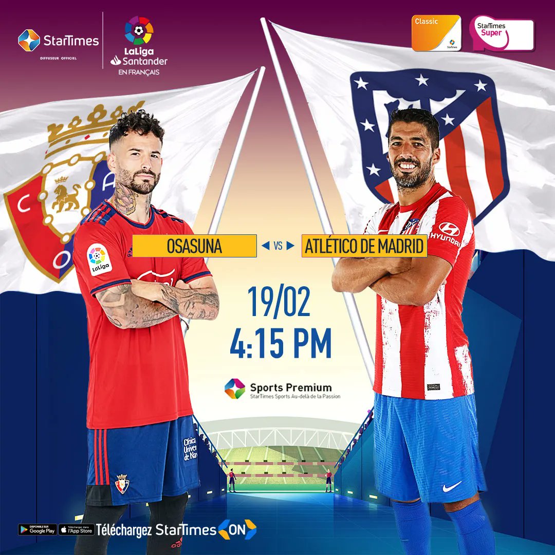 StarTimes_Ng's tweet photo. La 25e journée de la Liga espagnole 2021 commence aujourd'hui, 18 février.
Voir les luminaires pour plus d'informations.
Tous les matchs diffusés sur #SportPremium
Regarder sur Startimes ON>>> https://t.co/rSLNhmfJZ7
#StarTimeSports #Laliga #Barcelone #Realmadrid #Football https://t.co/cUsnbmbDYA