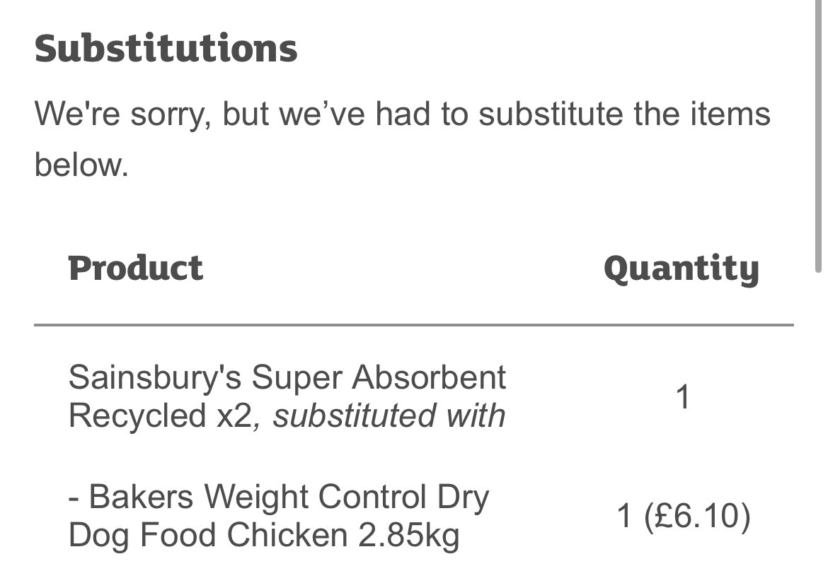 You OK <a href="/sainsburys/">Sainsbury's</a>? 😂 

Pity we don’t have a dog…