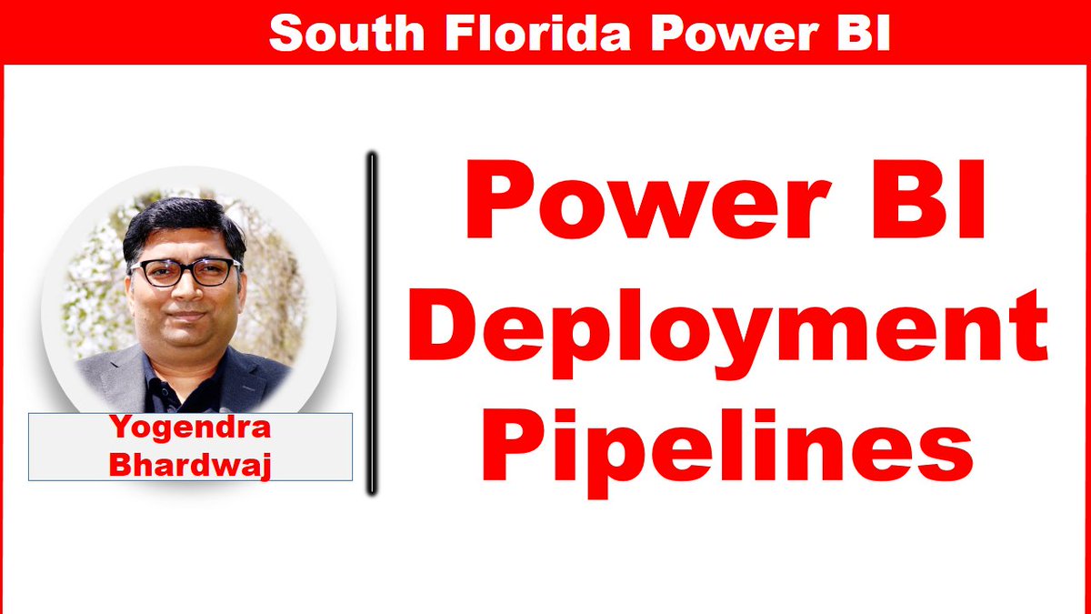 *  *  PRESENTATION  *  *

JOIN the South Florida Power BI <a href="/sfpbi/">South Florida Power BI User Group</a>

#PowerBI Deployment #Pipelines by Yogendra Bhardwaj

Date: Wednesday - February. 23, 2022
Time : 6:00 pm US EST (GMT -5)

RSVP at meetup.com/South-Florida-…

#sqlfamily #data