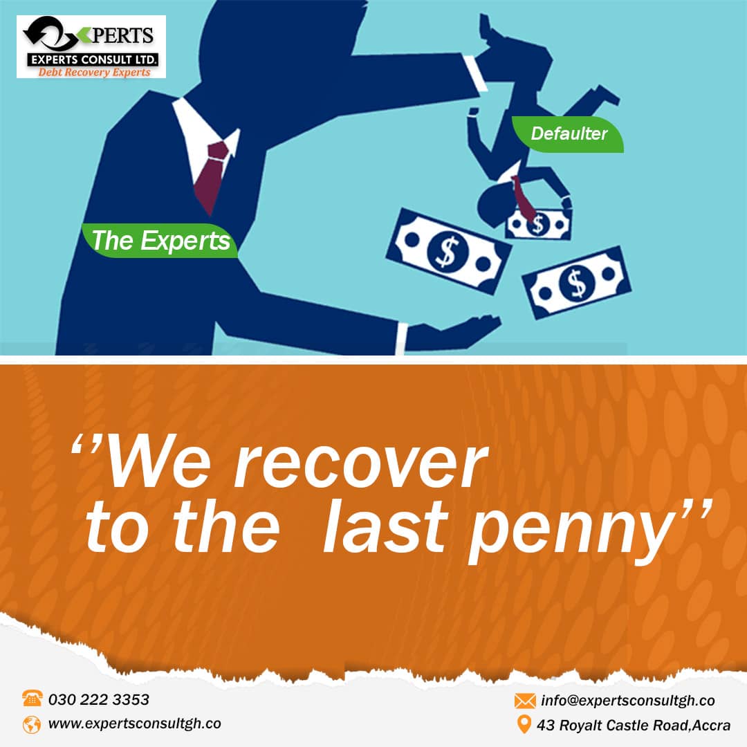 expertsconsult7's tweet photo. For all your debt recoveries, Experts Consult is your preferred choice.
With over 14years experience in debt recovery, trust #TheExperts to deliver.
Call us now on 0302223353
#debtrecovery #expertsconsult 🤝😃 https://t.co/dKw5VPGCcY
