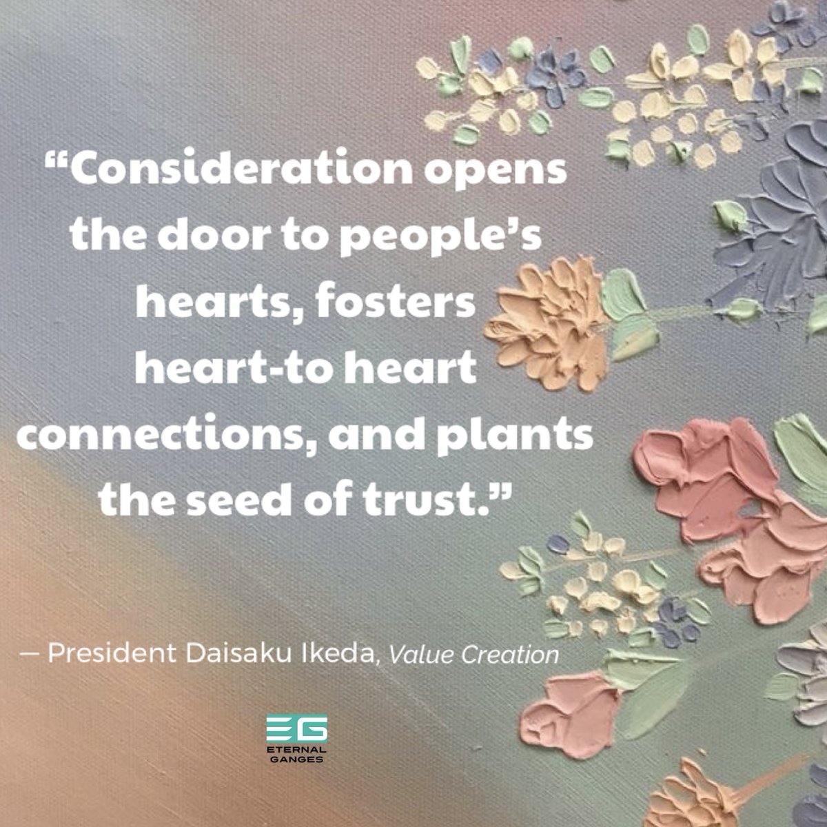 Eternal_Ganges's tweet photo. #consideration #hearttoheartconnection #trust #DaisakuIkeda #EternalGanges #ValueCreation https://t.co/hQQ1mG8IDU