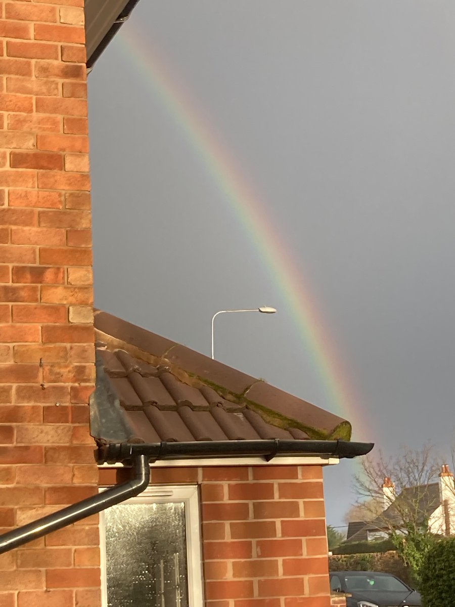 markprdirect's tweet photo. Calm before the storm in Chester! #rainbow #StormEunice https://t.co/DFXuobee5s