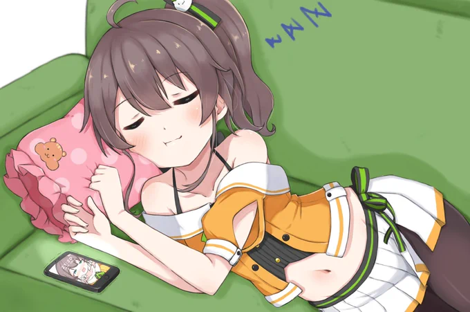 寝るのが大好きなまつりちゃん💤
#祭絵 