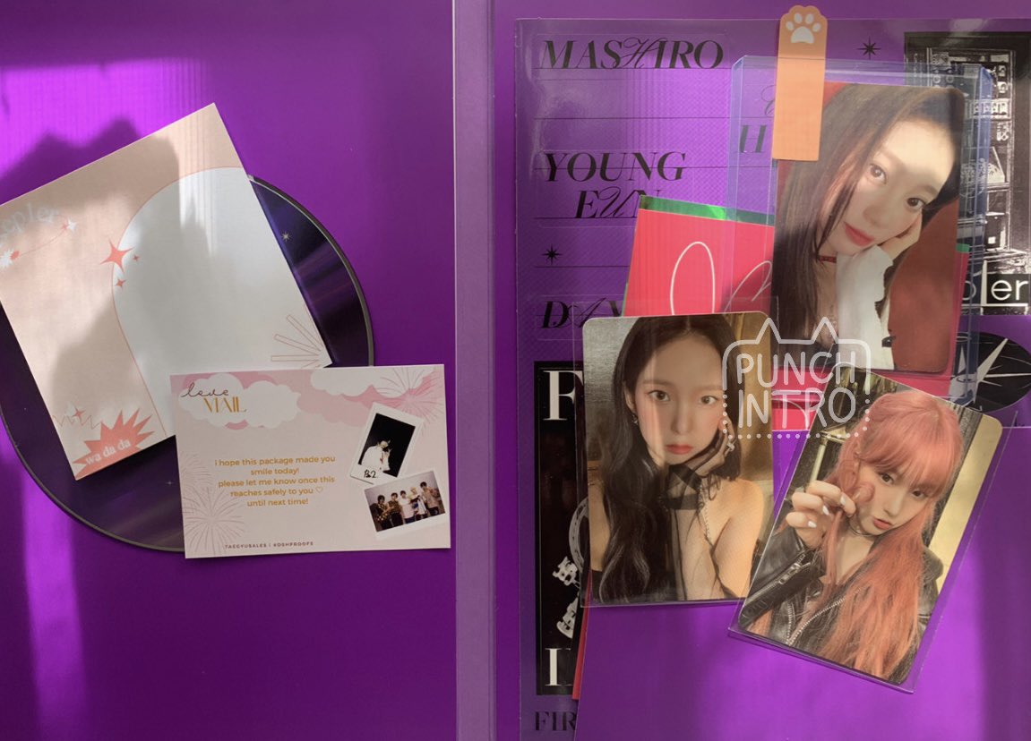 punchintro's tweet photo. 💌 #punchmails 

hello! my album arrived today n the wait was super worth it!! the packaging was super secure and the freebies were cute too ^___^ thank u din for being patient answering all my questions <3 

. . . @taegyusales #dshproofs https://t.co/pI8IIzCrYn