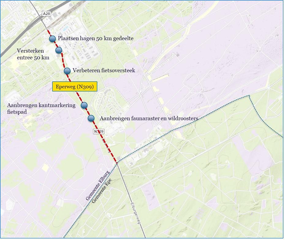 provgelderland's tweet photo. Maandag 21 februari is van 19.00 tot 20.00 uur een digitale bijeenkomst over hoe we het deel Eperweg op de #N309, van gemeentegrens Epe/Elburg tot aan #A28, verkeersveiliger kunnen maken. 
Meer informatie en aanmelden? ➡️ https://t.co/ciX6E6hgDY @gemeenteepe https://t.co/c7ucXgx2SW