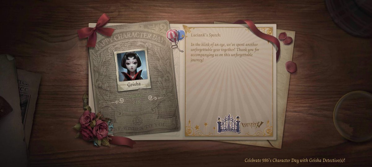dft0ne's tweet photo. Identity V https://t.co/emaDHiLNjf