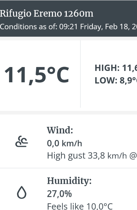 Philo1936's tweet photo. il momento giusto per un diocane alle 9 del mattino 11 gradi e mezzo a quasi 1300 mt
#localwarming https://t.co/sj5rKGxdlt
