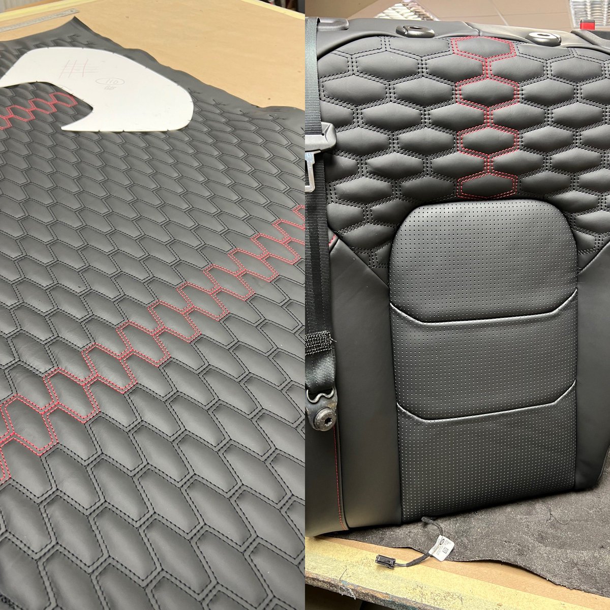 B33n3y4's tweet photo. Back to this lovely job today #110defender #LandRover #leather https://t.co/agB9jfczUL