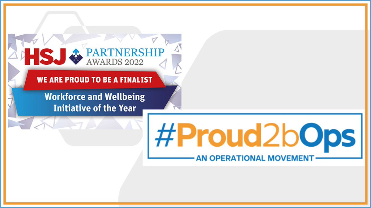 Proud2bOps's tweet photo. Good luck to our @proud2bOps colleagues who are presenting to the @hsjpartnership judging panel this afternoon. We know you will do us proud! #wishusluck #Judgingweek! @COkunuga @Vickynhs @RebeccaTD https://t.co/DnDS0P3WYV
