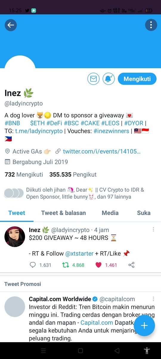 TwinsBoy121's tweet photo. @ladyincrypto @xtstarter Done https://t.co/gxnUe0nYSb