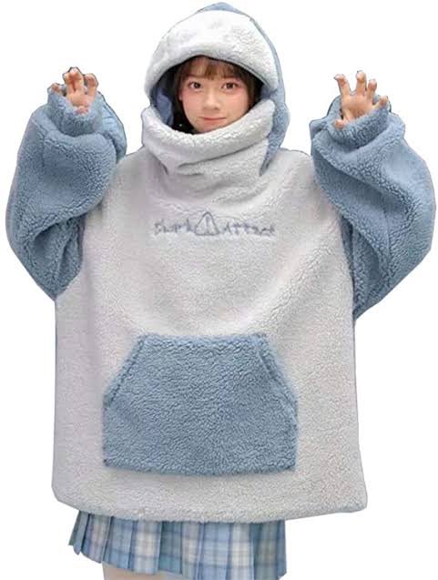 酔った勢いで可愛いサメパーカーを買ったら 画像とは似ても似つかぬシャクレた何かが届いた ちょっと欲しい 愛着湧きそう Togetter