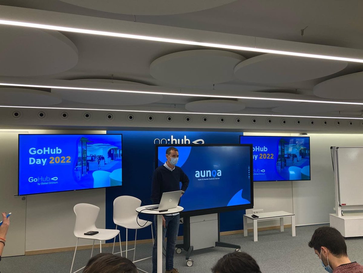 aunoa_ai's tweet photo. Ayer estuvimos en el #GoHubDay compartiendo muchas ideas sobre #innovacion, best practices y #deeptech. Una jornada increíble, con muchos aprendizajes para ser verdaderos disruptores 🚀 Gracias @GoHubTech 👏🏻
#startups #tecnología #chatbots #ia #techforgood https://t.co/Ndg836y36H