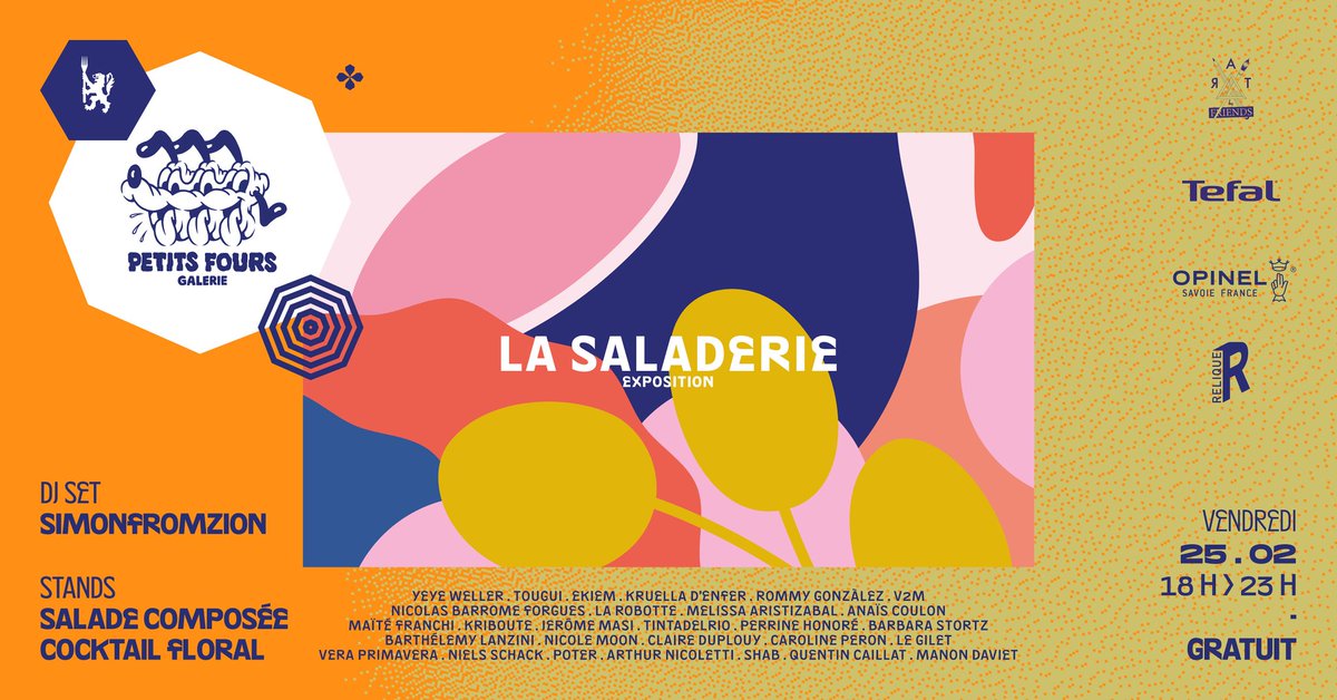 L'exposition collective #LASALADERIE arrive à Lyon au Food Society  ✨👩🏽‍🎤Lyon Part-Dieu 🥬🌿🔴Mon œuvre #MADEINUGANDA y sera exposée, merci Art By Friends  🙏🏼❤️ 
Vernissage le vendredi 25.02 à partir de 18h !foodsociety.fr/lefoodsociety.…