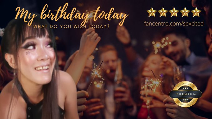 HAPPY BIRTHDAY by STELLA Celebrating my birthday today! Join the fun @FanCentro and tell me what you<a href="/tag/fancentro"class="tags"><span>#fancentro</span></a>
