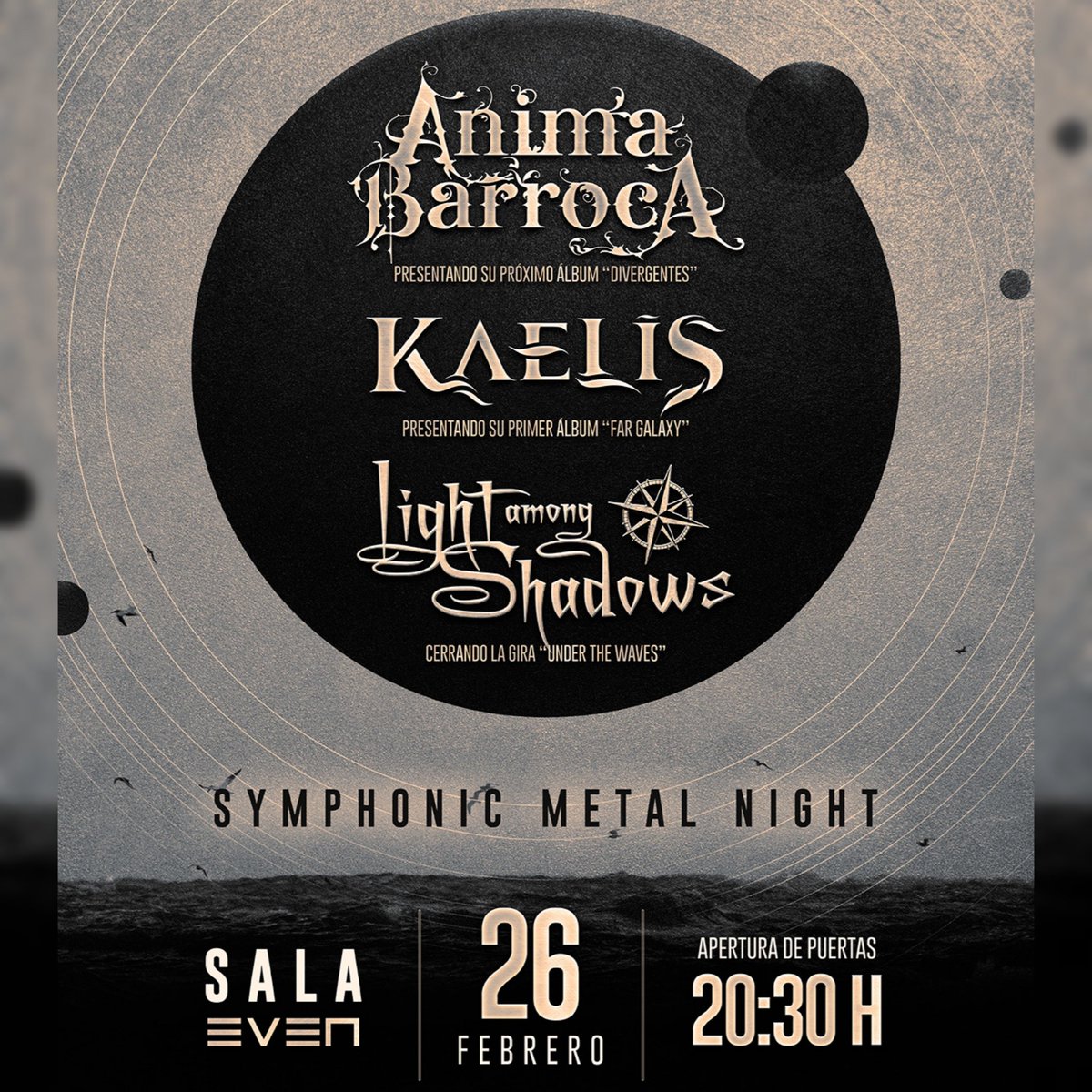 ¡Buenos días! Recuerda: Divergentes se estrena en directo en Sevilla el próximo 26 de febrero en la Sala Even junto a KAELIS y Light Among Shadows 

⁣🎟️ kaelisband.com/events/symphon…
🎟️ Taberna del Dragón Verde (C/Avicena, 17, 41009, Sevilla)⁣
⁣
Anticipada 10€ · Taquilla 12€