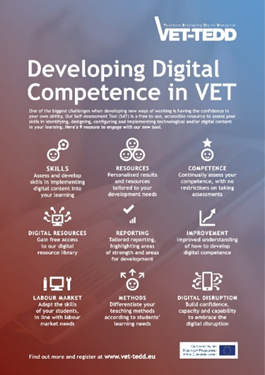 vet_tedd's tweet photo. Our priority is to provide you with free to use &amp; accessible resources that support the development of your digital competence. Here are 9 reasons to engage with our Self-Assessment Tool (SAT). https://t.co/6BPofgmKx4 
#DigitalLearning
#TechnologyEnhancedLearning https://t.co/JvCisEoRsa