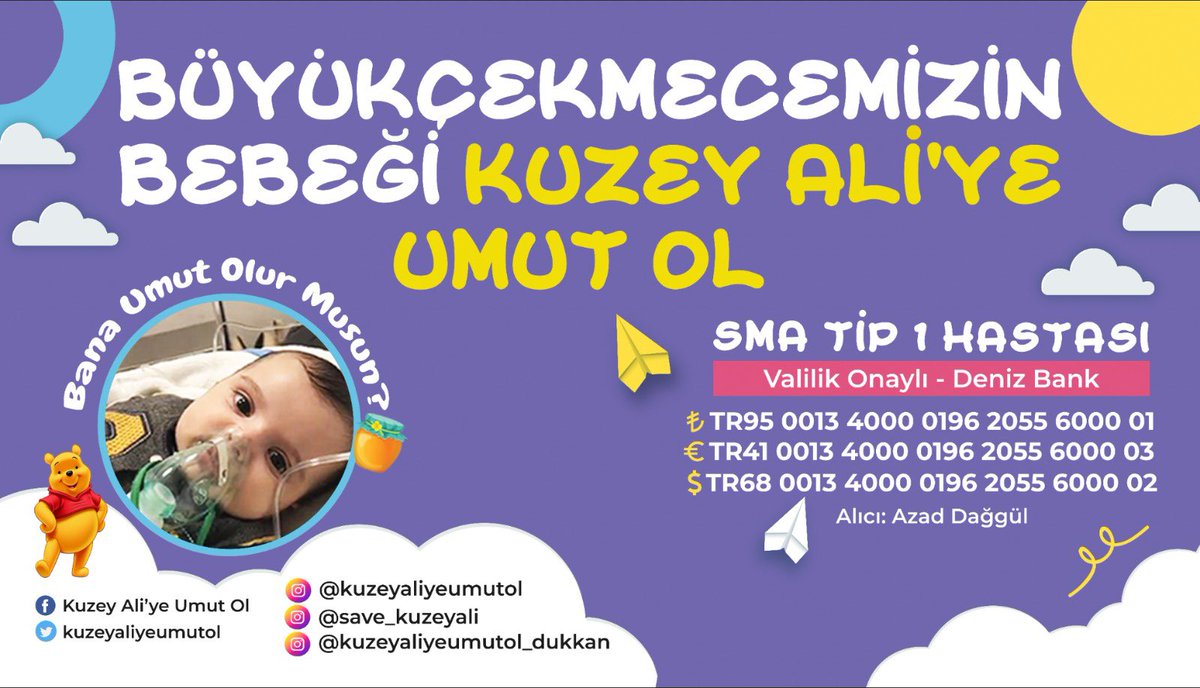 Büyükçekmece’mizde yaşayan ‘Kuzey Ali’ye Umut Ol’ kampanyasına biz de destek oluyoruz. Kampanyayı ulaşabildiğimiz kadar fazla kişiye ulaştırarak, etkileşimi arttırmaya hepimiz katkı sunalım.🙏

#KuzeyAliyeUmutOl