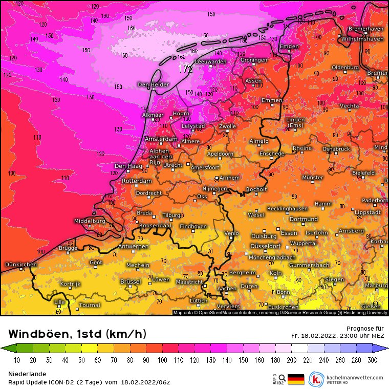 ⚠️🚩 Kijk uit op nadering van het koufront want dan trekt de wind ineens fors aan! Lees meer op facebook.com/25442706471553…

#StormEunice
#storm
#windstoten
#windy
#stormschade