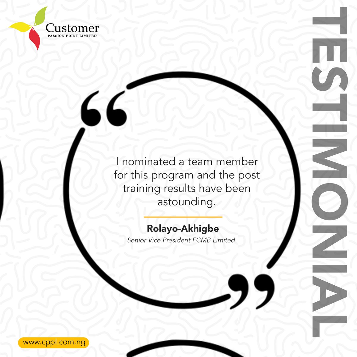 cpplnigeria1's tweet image. You too can have a success story. Register now by clicking the link in our bio!

#cpplnigeria #cppltrainingprograms #weekend #movietime #gifs #reading #relaxing
 #testimonials #register