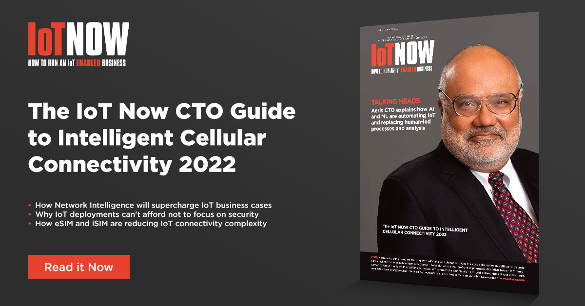 IoTNow_'s tweet image. Your IoT Now #CTO Guide to Intelligent Cellular #Connectivity 2022 just landed! 💥

Take a deep dive into how #Network Intelligence and #automation will supercharge #IoT business cases.
Read it now bit.ly/3BqIKLJ 

| @AerisM2M #AI #ML #IntelligentIoT
