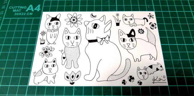 一発描き完成✨ 
