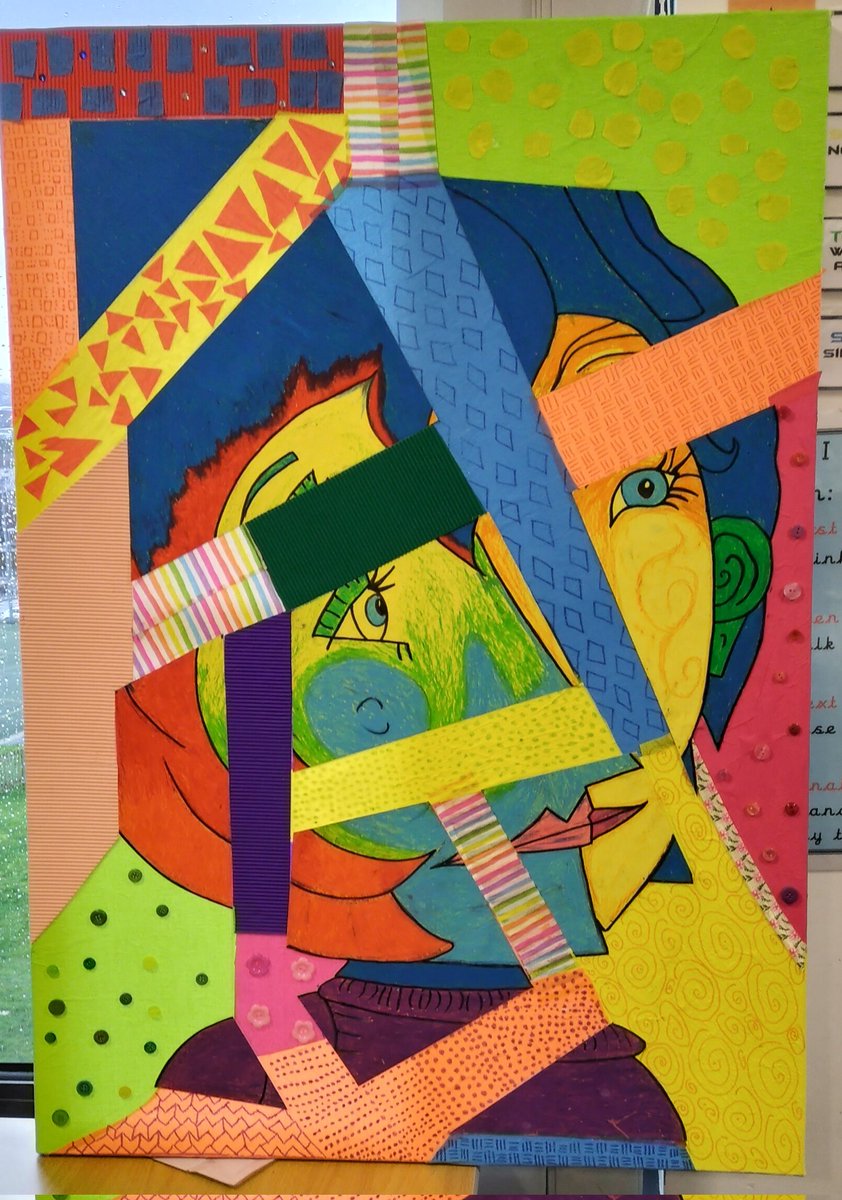 Year 5 artwork in the style of Picasso <a href="/Northmoor_HT/">Northmoor Academy</a> <a href="/HarmonyTrust/">Harmony Trust</a> <a href="/amandal64844366/">@Mrs_longHT</a>