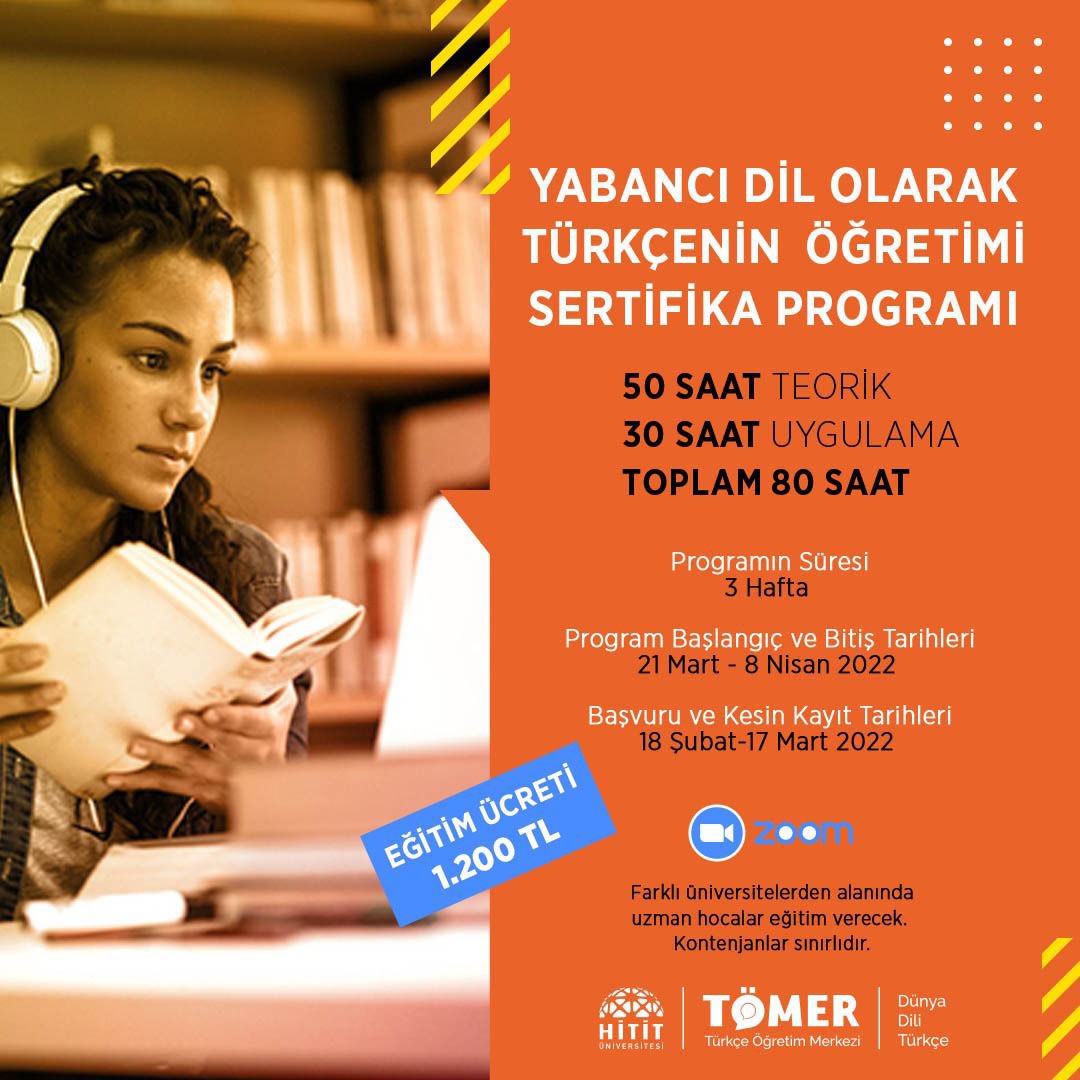 Hitit Üniversitesi (@hitukurumsal) on Twitter photo Yabancı Dil Olarak Türkçenin Öğretimi Sertifika Programı Başlıyor📢
🗓️Başvuru ve Kesin Kayıt Tarihleri 👇
18 Şubat-17 Mart 2022
#HititÜniversitesi <a href="/HititTomer/">HİTİT TÖMER</a> Yabancı Dil Olarak Türkçenin Öğretimi Sertifika Programı Başlıyor📢
🗓️Başvuru ve Kesin Kayıt Tarihleri 👇
18 Şubat-17 Mart 2022
#HititÜniversitesi <a href="/HititTomer/">HİTİT TÖMER</a>
