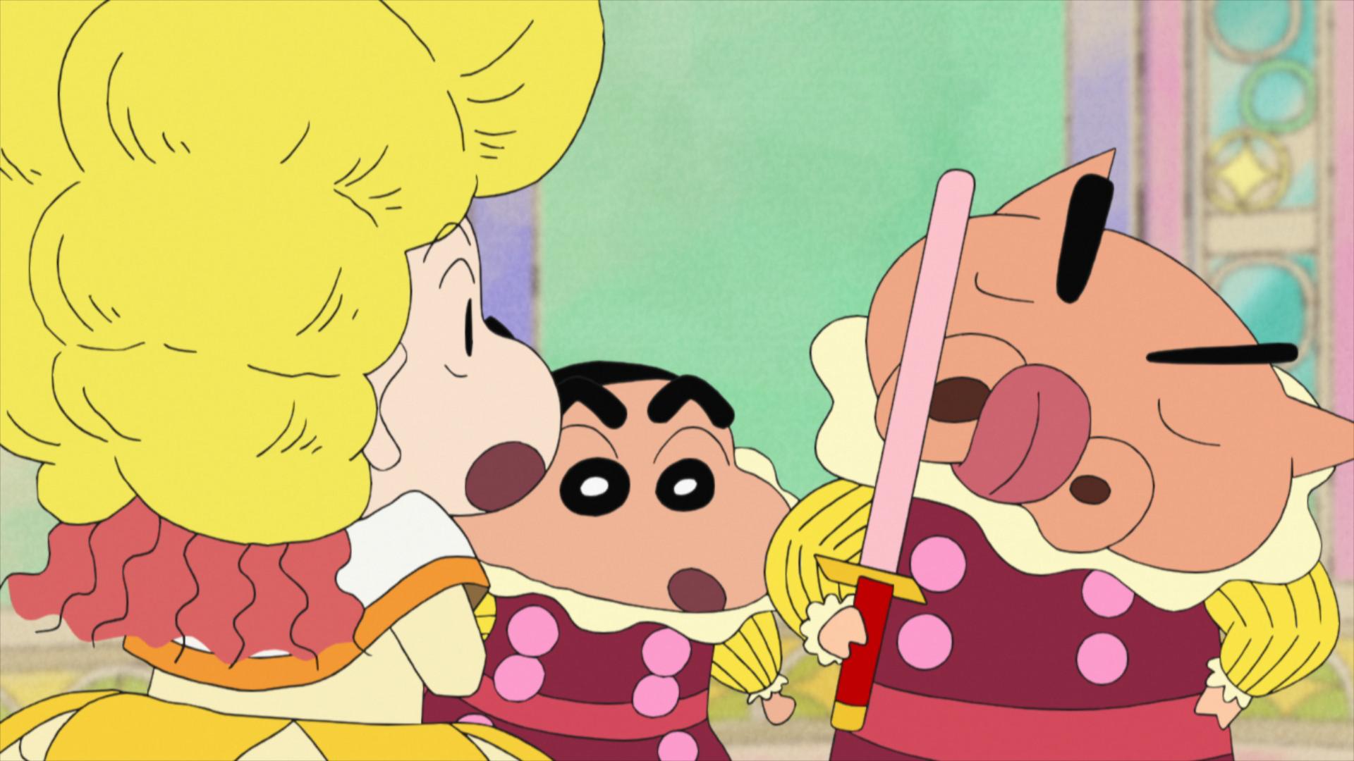 4 22映画公開 クレヨンしんちゃん 公式 あした夕方4時30分からは クレヨンしんちゃん あしたは ぶりぶりメガ盛り スペシャル ぶりぶりざえもんが大活躍 髪から服まで盛りまくる メガモリア王国にやって来る流れ者のしんのすけ そこで