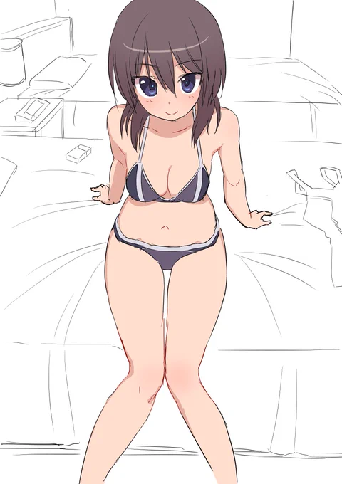 #くそ寒いので水着絵を貼る
振り返ってみると、季節関係なく水着描いてたっす 