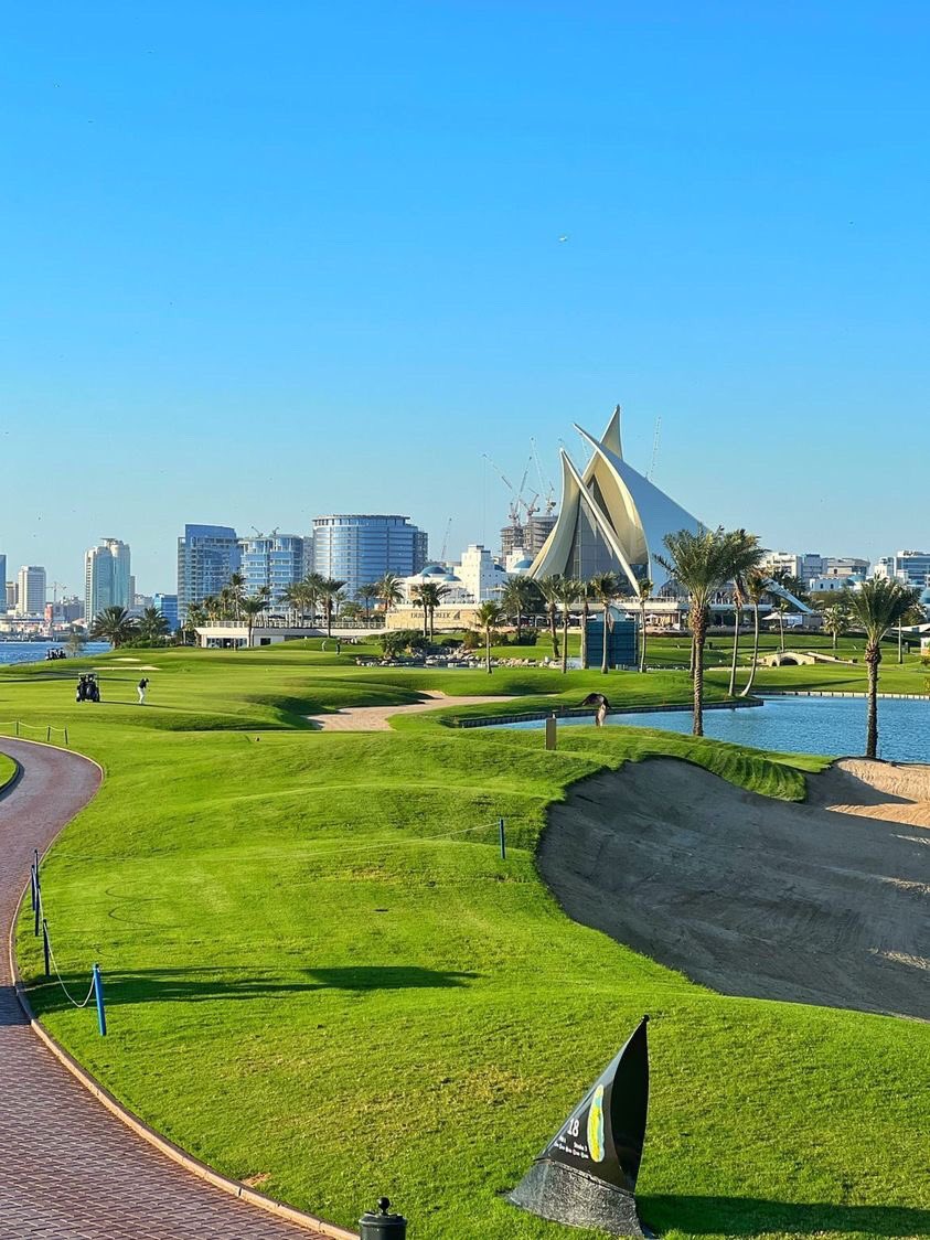 A great round to end the week @DubaiCreekGolf #golf #golfswing #dubaicreekgolf