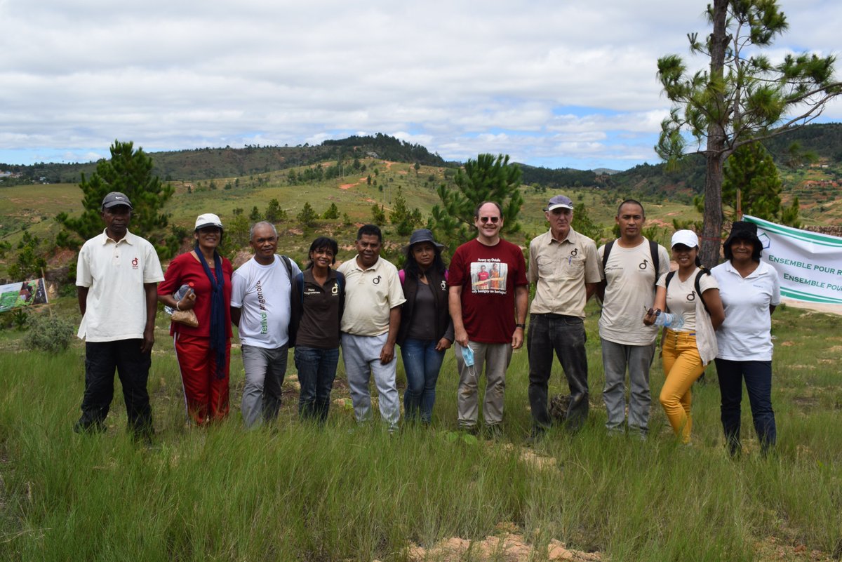 Few more photos of <a href="/DurrellWildlife/">Durrell Wildlife Conservation Trust</a> #Madagascar_team taken on 17th February 2022 during the #tree_plantation   with <a href="/UKinMadagascar/">UK in Madagascar</a>, @TeamKMCC, and other partners in #Ambalavao and #Ambatofotsy, #Antananarivo. #greeningMadagascar