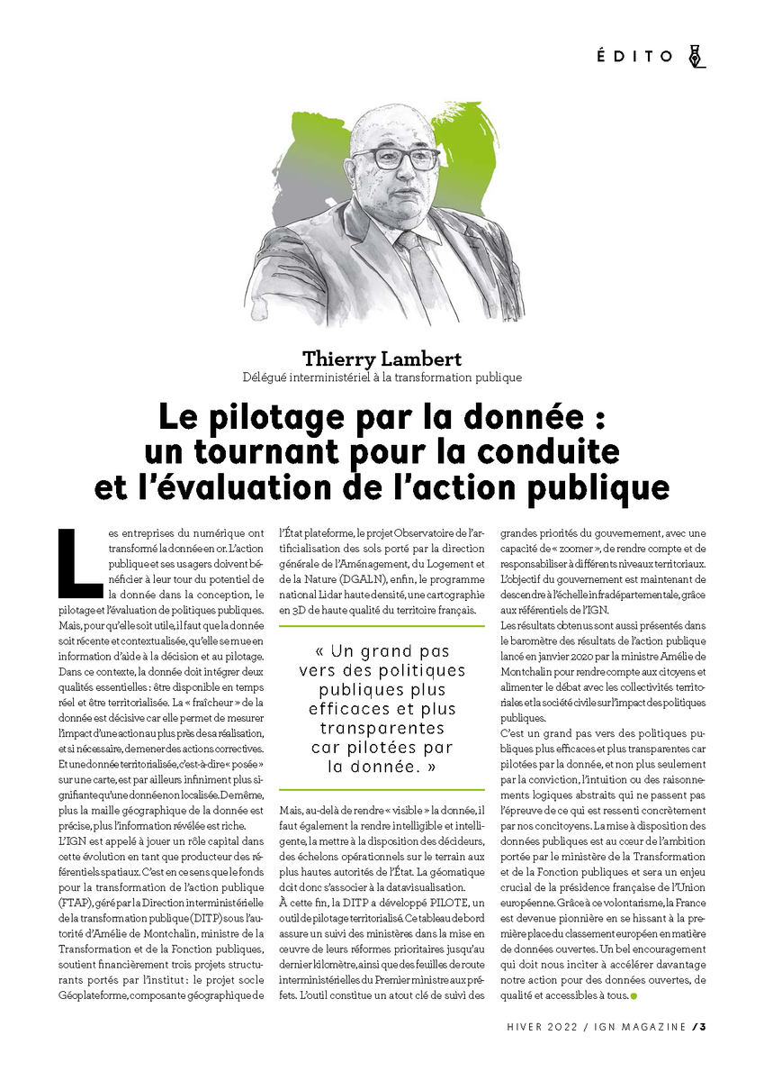 CanFre's tweet photo. #VendrediLecture #IGNMagazine n° 105
"CHANGER D’ÉCHELLE La nouvelle boussole de l’#IGN"
📘 Edito de @thierry_lambert "Le pilotage par la donnée : un tournant pour la conduite et l’évaluation de l’action publique"
📗 Entretien avec @sorianotech
📕...
👉 https://t.co/IfSV0ky1rs https://t.co/pUpQfSLdhm
