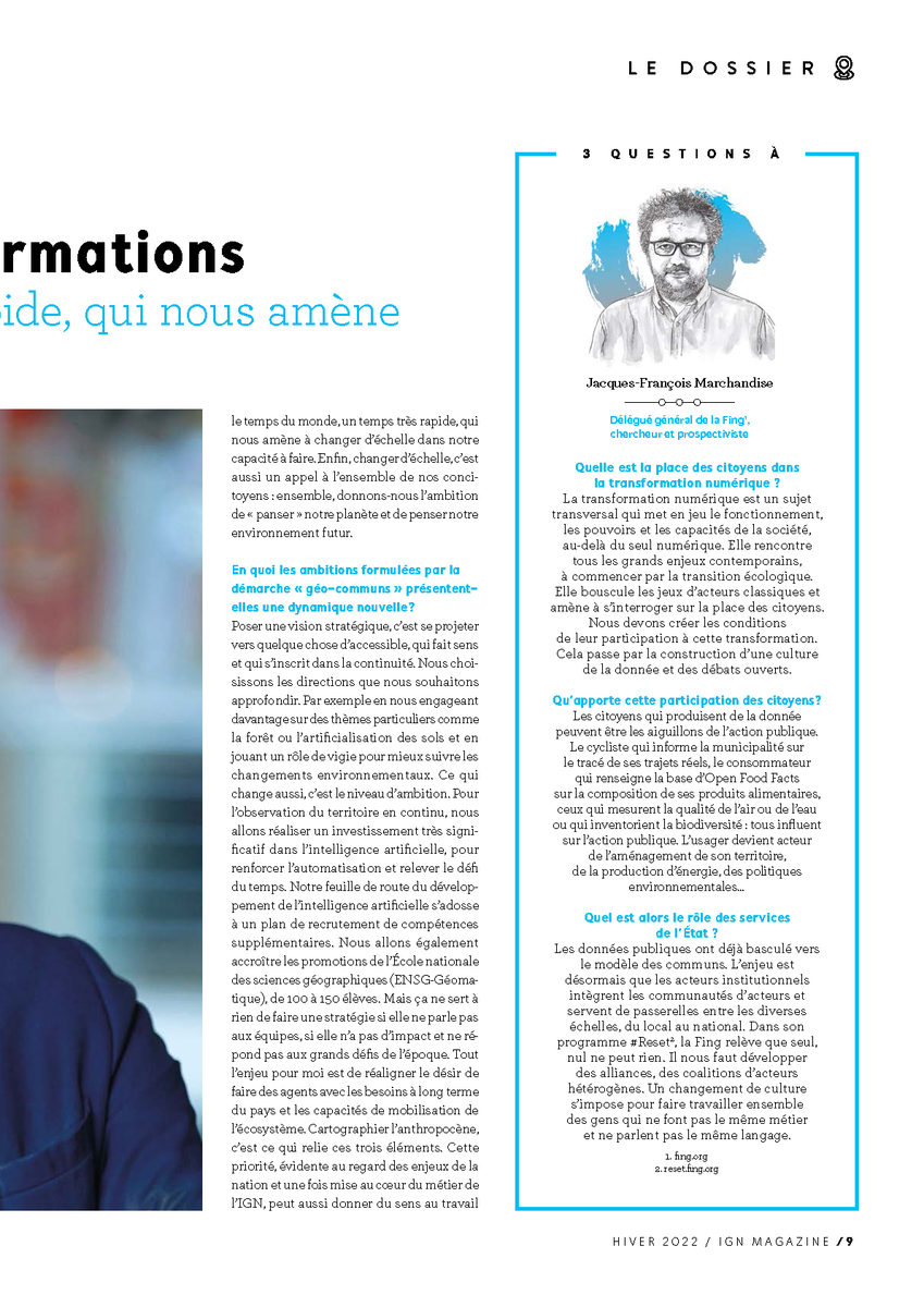 CanFre's tweet photo. #VendrediLecture #IGNMagazine n° 105
"CHANGER D’ÉCHELLE La nouvelle boussole de l’#IGN"
📘 Edito de @thierry_lambert "Le pilotage par la donnée : un tournant pour la conduite et l’évaluation de l’action publique"
📗 Entretien avec @sorianotech
📕...
👉 https://t.co/IfSV0ky1rs https://t.co/pUpQfSLdhm