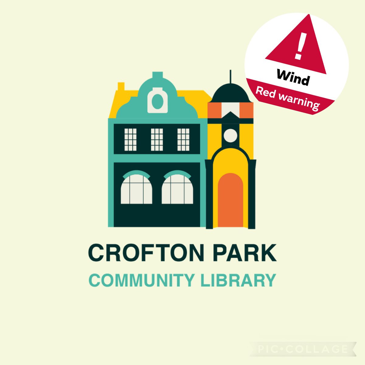 LibrarySE4's tweet photo. 🚨 Crofton Park Community Library 🚨 closed today.
🚨🌪☔️🌊⛈🚨
Due to the severe weather forecast for today Friday 18 February, we will be closing the library @LewishamLibs
🌪️
#Storm #stormeunice #Storm2022 #se4 #se23 #croftonpark #brockley #croftonparklibrary #lewisham https://t.co/mLqUwk2ClL