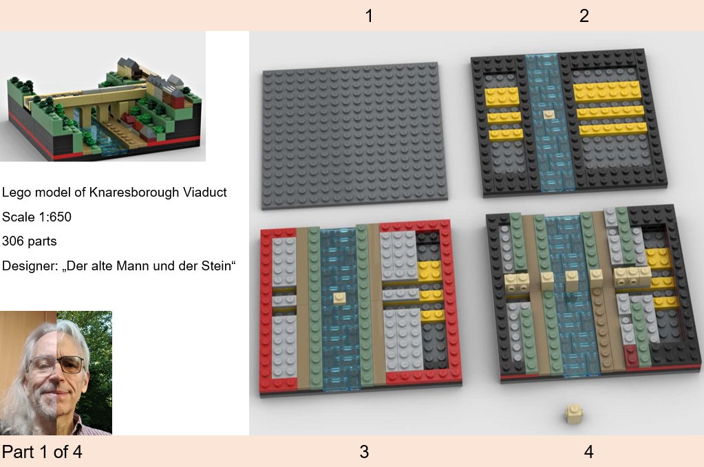 MartyRenger's tweet photo. Part 1 out of 4 is ready. #Knaresborough #Viaduct #Viadukt #LEGO #nanoScale #BuildingInstruction #LegoBuildingInstruction Note: Retweeting only allowed inside Knaresborough ;-) https://t.co/yiL4EU9HWo