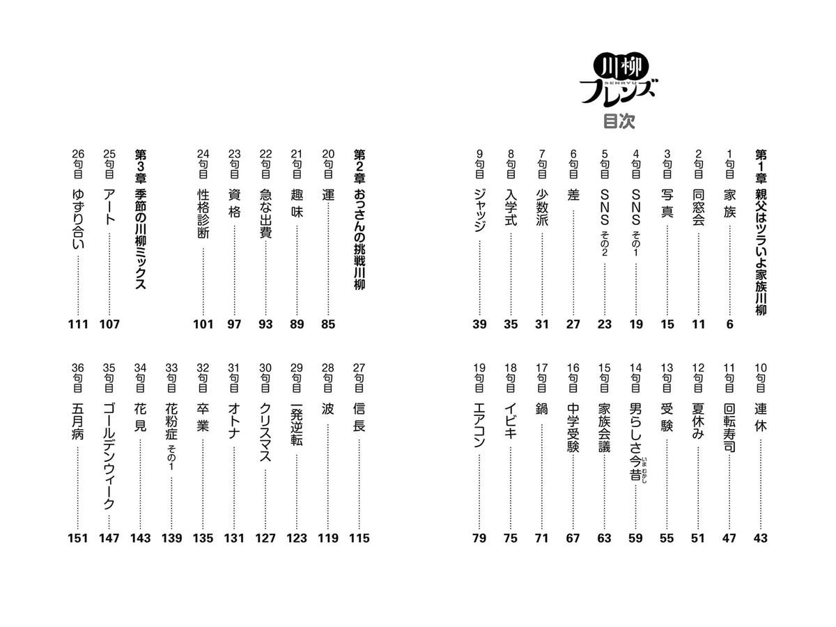 『川柳フレンズ』上・下巻 
各電子ストアにて、 本日発売開始ッ! 

描き下ろしのおまけカットも盛り沢山! 

章ごとにわかれているので 
その日の気分で目次から選ぶのもオススメです。 

#石原まこちん #川柳フレンズ 