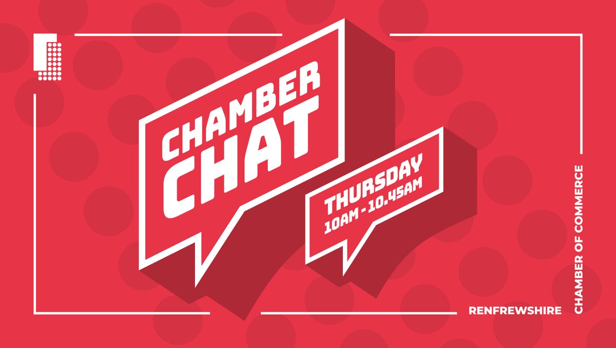 RenfrewshireCoC's tweet image. 🗓️ Our next Chamber Chat is on Thursday 24 February at 10am. Shona Campbell of @bdsupportuk will join us to provide top tips on writing Bid &amp;amp; Tender Submissions. Drop in for some informal virtual networking via Zoom: cutt.ly/DO4yoiO