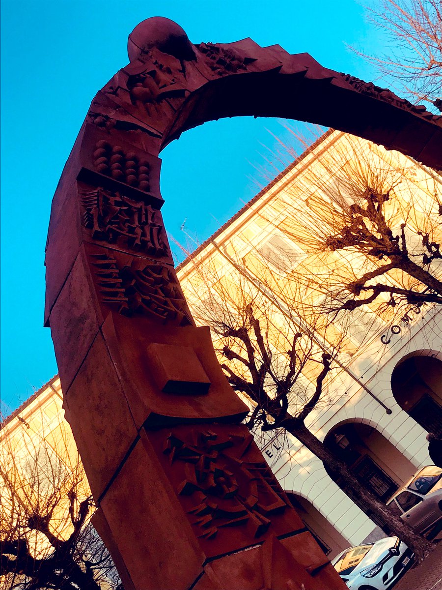 GOOD MORNING from CASTELLAMONTE, Arnaldo #POMODORO, “ARCH IN THE SKY”, CASTELLAMONTE 1995 THE GESTURE @Fond_Pomodoro #art #iloveart #ilovetorino #torino #Castellamonte #turin #photo #photography #PhotographyIsArt #FondazionePomodoro #canavese #ArtLovers #ArnaldoPomodoro #Gesture