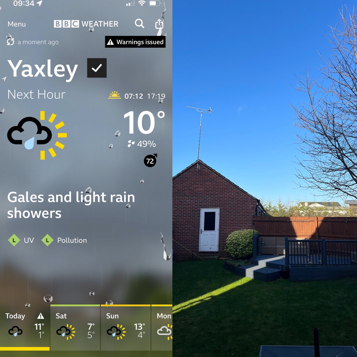 wilf36's tweet photo. What’s the update with #StormEunice @bbcweather @weatherchannel @metoffice @LucyWeather 🤷‍♂️ Is this the literal calm? 💨🌬 https://t.co/bWwj3yf4Ul